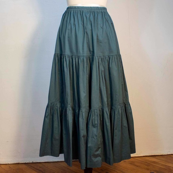 1990s Eskandar Tiered Maxi Skirt | Waist 29 | Small | Vintage - Picture 3 of 3